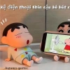 Giá Đỡ Điện Thoại Shin Cute - Kệ Xem Phim, Livestream, Trang Trí Bàn Học, Bàn Làm Việc, Giá Chỉ 25.000 8