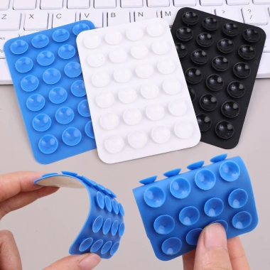Giá đỡ điện thoại silicon dạng móc hít tiện dụng, kháng trượt, cho ô tô và xe máy