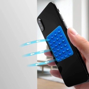 Giá đỡ điện thoại silicon dạng móc hít tiện dụng, kháng trượt, cho ô tô và xe máy