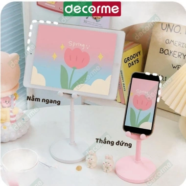 Giá Đỡ Điện Thoại Tai Thỏ T11 Decorme - Kệ Đỡ Ipad Cute, Chắc Chắn, 24.800 VND
