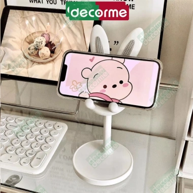 Giá Đỡ Điện Thoại Tai Thỏ T11 Decorme - Kệ Đỡ Ipad Cute, Chắc Chắn, 24.800 VND