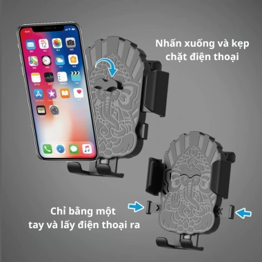 Giá Đỡ Điện Thoại TechGrip 360 Kẹp Cửa Gió Ô Tô - Nhỏ Gọn Tiện Lợi Điều Hoà