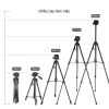 Giá đỡ điện thoại Tripod 3.520 đa năng, cao 1m4-1m7, xoay 360, chân máy ảnh và máy chiếu chắc chắn, tiện dụng 2