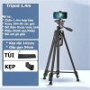 Giá đỡ điện thoại Tripod 3.520 đa năng, cao 1m4-1m7, xoay 360, chân máy ảnh và máy chiếu chắc chắn, tiện dụng 10