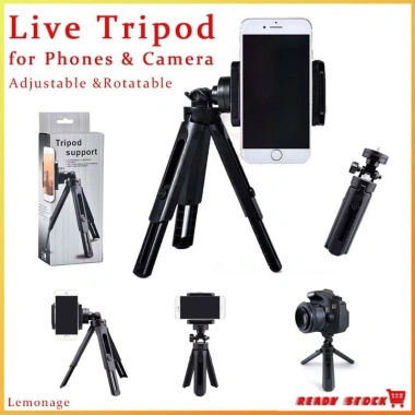 Giá đỡ điện thoại Tripod 360° xoay ngang-dọc, điều chỉnh góc chụp ảnh quay video - 27.000₫