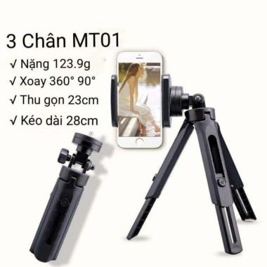 Giá đỡ điện thoại Tripod 360° xoay ngang-dọc, điều chỉnh góc chụp ảnh quay video - 27.000₫