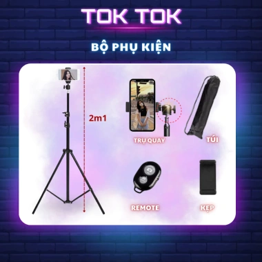 Giá đỡ điện thoại Tripod 70cm 2m1 cứng bền livestream máy ảnh giá 108.000 3 Giá đỡ điện thoại Tripod 70cm 2m1 cứng bền livestream máy ảnh giá 108.000 3