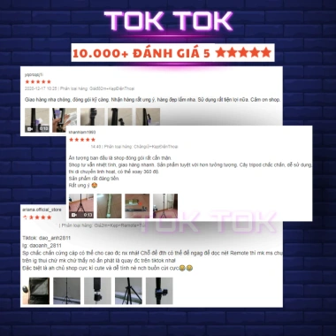 Giá đỡ điện thoại Tripod 70cm 2m1 cứng bền livestream máy ảnh giá 108.000