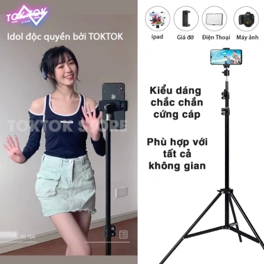 Giá đỡ điện thoại Tripod 70cm 2m1 cứng bền livestream máy ảnh giá 108.000 7 Giá đỡ điện thoại Tripod 70cm 2m1 cứng bền livestream máy ảnh giá 108.000 7