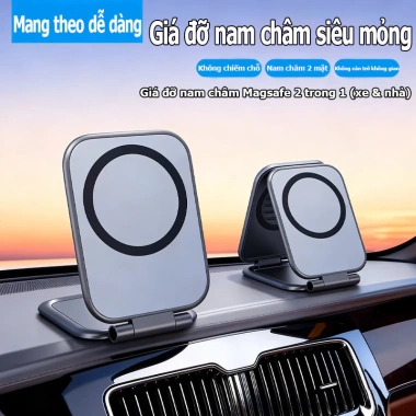 Giá đỡ điện thoại từ tính 720° xoay 360°, gắn ô tô, chỉ 88.500đ - Siêu tiện lợi