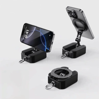 Giá đỡ điện thoại từ tính GPIONVS4.561 - Gập 360, rảnh tay, dùng cho Gym, máy bay du lịch, Magsafe 10