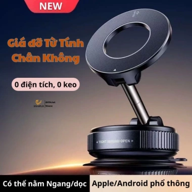 Giá đỡ điện thoại từ tính hút chân không SNAPLO - Xoay 360 trên ô tô, giá 98.000 dong