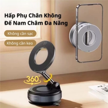 Giá đỡ điện thoại từ tính hút chân không SNAPLO - Xoay 360 trên ô tô, giá 98.000 dong 9
