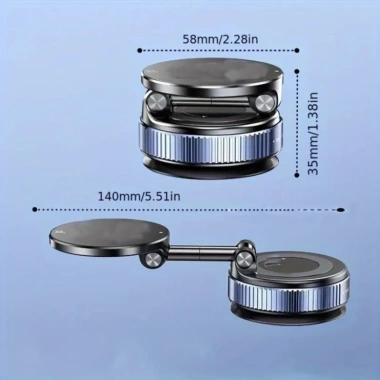 Giá đỡ điện thoại từ tính N52 điều chỉnh 360 độ xoay, gập gọn, hút chân không mạnh 2 Giá đỡ điện thoại từ tính N52 điều chỉnh 360 độ xoay, gập gọn, hút chân không mạnh 2