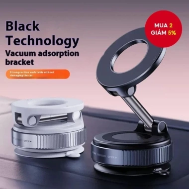 Giá đỡ điện thoại từ tính N52 điều chỉnh 360 độ xoay, gập gọn, hút chân không mạnh 3 Giá đỡ điện thoại từ tính N52 điều chỉnh 360 độ xoay, gập gọn, hút chân không mạnh 3