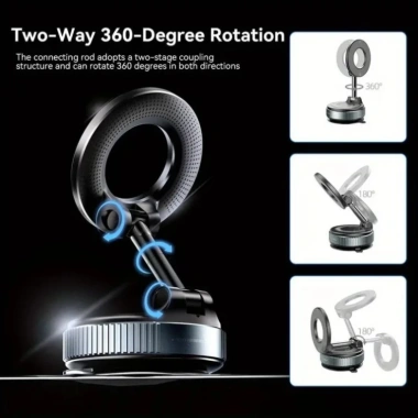 Giá đỡ điện thoại từ tính N52 điều chỉnh 360 độ xoay, gập gọn, hút chân không mạnh 6 Giá đỡ điện thoại từ tính N52 điều chỉnh 360 độ xoay, gập gọn, hút chân không mạnh 6