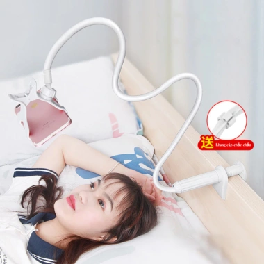 Giá đỡ điện thoại uốn dẻo xoay 720° - Kẹp đầu giường, cạnh bàn, giảm giá 70.000₫