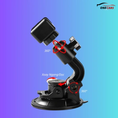 Giá Đỡ Điện Thoại Xe Hơi Hít Kính G01 Đế TPU Chống Rơi, Kẹp Ô Tô Cao Cấp