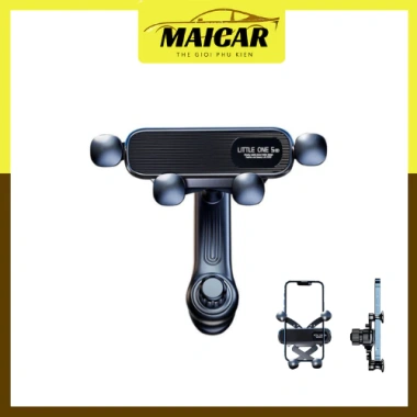 Giá đỡ điện thoại xe hơi Little One 5 - Kẹp cửa gió xoay 360°, tiện dụng, giá 45.000₫