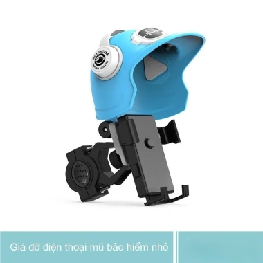 Giá đỡ điện thoại xe máy mini gắn mũ bảo hiểm, gương hậu, không rung, chống nắng mưa, vững chắc