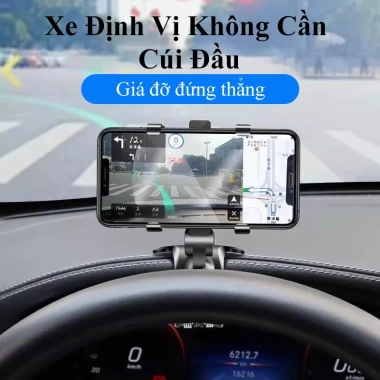 Giá đỡ điện thoại xoay 360° COACE ô tô ABS - Kẹp gắn bảng điều khiển, gương hậu, 43.000đ