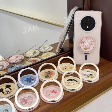 Giá đỡ điện thoại xoay 360° CODCartoon cho bé gái, tương thích mọi điện thoại