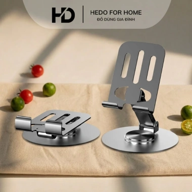 Giá đỡ điện thoại xoay 360 độ bằng hợp kim nhôm chắc chắn - Xem phim thoải mái, giá chỉ 22.540₫