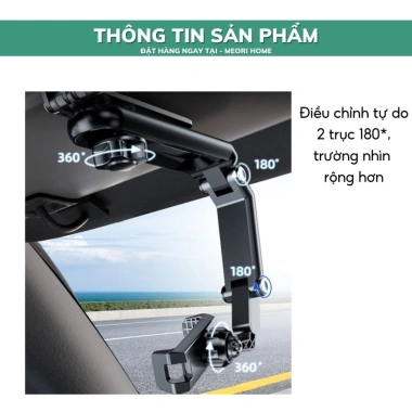 Giá Đỡ Điện Thoại Xoay 360 độ Gắn Tấm Che Nắng Xe Hơi Meorihome GD003 89.000₫
