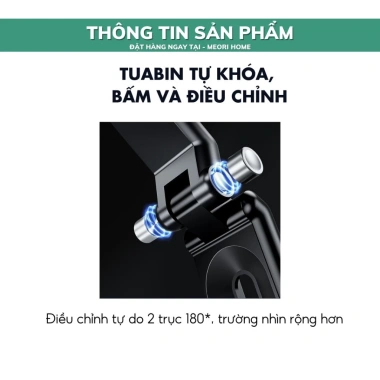 Giá Đỡ Điện Thoại Xoay 360 độ Gắn Tấm Che Nắng Xe Hơi Meorihome GD003 89.000₫