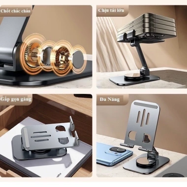 Giá Đỡ Điện Thoại Xoay 360° K61 Hợp Kim Chống Trượt - Nhỏ Gọn, Tiện Lợi XS Store 2