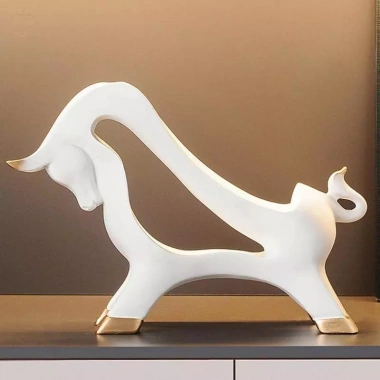 Giá đỡ điêu khắc bò thủ công sáng tạo - Trang trí hiện đại cho nhà bếp, phòng khách, kệ, lối vào - Giảm giá tới 23%