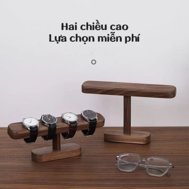 Giá đỡ đồng hồ gỗ nguyên khối cao cấp - Kệ trưng bày sáng tạo, giá chỉ 89.000đ 9