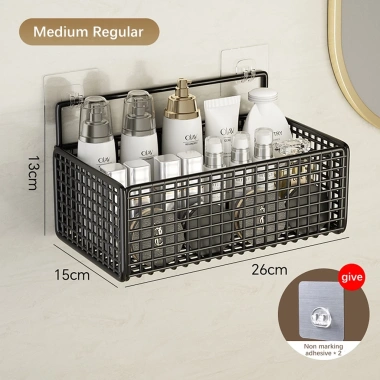 Giá đỡ đựng đồ dùng JUJIAJIA thép không gỉ không đục lỗ dán tường tiện lợi bếp 10 Giá đỡ đựng đồ dùng JUJIAJIA thép không gỉ không đục lỗ dán tường tiện lợi bếp 10