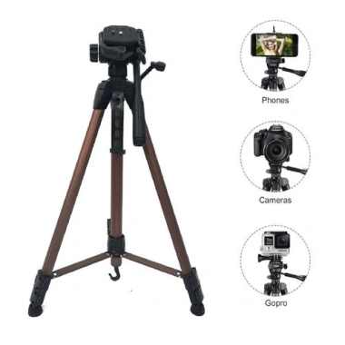 Giá đỡ gậy chụp hình 3 chân hợp kim Tripod 3.366 - kéo cao 1.5m xoay 360 rẻ 168k