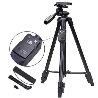 Giá đỡ gậy chụp hình 3 chân Tripod 3.388 remote, kéo cao 1.5m, xoay 360 - chỉ 180k cực rẻ