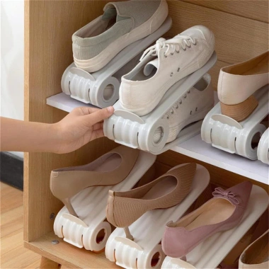 Giá Đỡ Giày Dép Mini Nhựa Cứng Cáp Gấp Gọn, Điều Chỉnh Độ Rộng Tiện Dụng - Giá 30.500 VND 4