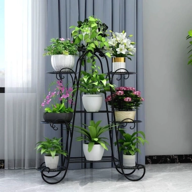 Giá đỡ hoa sắt kệ mọng nước xanh lá, phong cách Châu Âu, đa lớp cho phòng khách và ban công - Giá chỉ 184.188₫