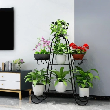 Giá đỡ hoa sắt kệ mọng nước xanh lá, phong cách Châu Âu, đa lớp cho phòng khách và ban công - Giá chỉ 184.188₫