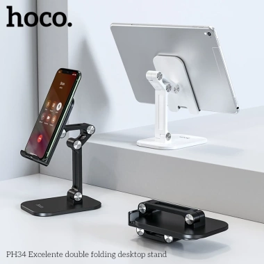 Giá đỡ Hoco PH34 để bàn gập gọn - Kẹp điện thoại & máy tính bảng, dễ dùng, 130.000 VND 4