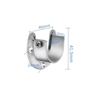 Giá đỡ inox đa năng treo quần áo, mặt bích và kệ ống tròn - Chỉ 16.100đ