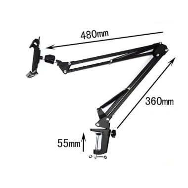 Giá đỡ iPad, điện thoại HSON: Kẹp đầu giường, bàn xoay 360°, mọi góc - 47.000đ