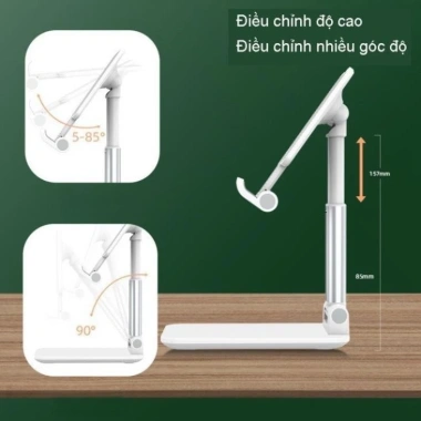 Giá đỡ iPad & điện thoại K3 đa năng gập gọn, điều chỉnh đa dạng, đế vững chắc - 14.850₫ 4