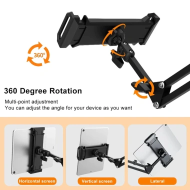 Giá đỡ iPad Stand 360 Xoay Điều Chỉnh, Đa Năng 4‑12.9 inch – Giá Ưu Đãi 350k 5