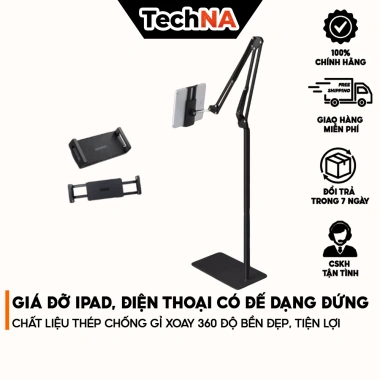 Giá Đỡ iPad và Điện Thoại Đa Năng Đế Thép Chống Gỉ Xoay 360° Siêu Chắc Bền Đẹp - 102.665 VND