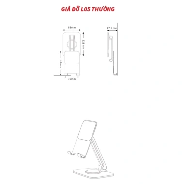 Giá Đỡ iPhone, iPad, Tablet Chân Xoay 360° Tiện Lợi L05 - 350.000đ | Sizibox 6