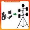 Giá đỡ kẹp điện thoại gắn tripod - Hỗ trợ livestream, quay phim đa máy, chỉ 20.000 VND 2