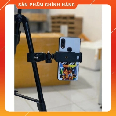 Giá đỡ kẹp điện thoại gắn tripod - Hỗ trợ livestream, quay phim đa máy, chỉ 20.000 VND