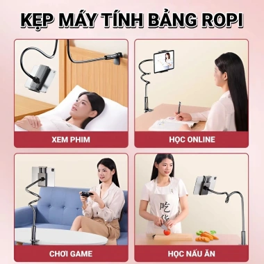 Giá đỡ kẹp điện thoại gường ngủ 360 - Xem phim, lướt web an tâm cả đêm, giảm 16% 6
