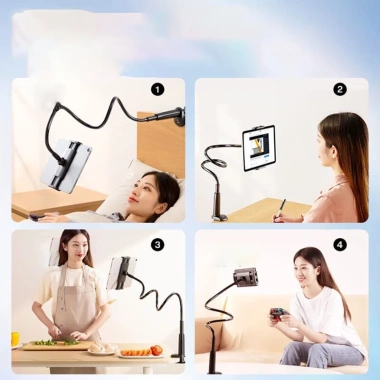 Giá đỡ kẹp điện thoại iPad máy tính bảng 138cm xoay 360 độ uốn mọi kiểu livestream quay video 109.000₫