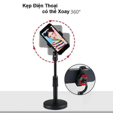 Giá Đỡ Kẹp Điện Thoại L08 Đế Tròn 360 do Livestream Xem Video Giá 22.499₫